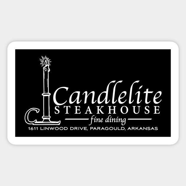 Candlelite Steakhouse Sticker by rt-shirts